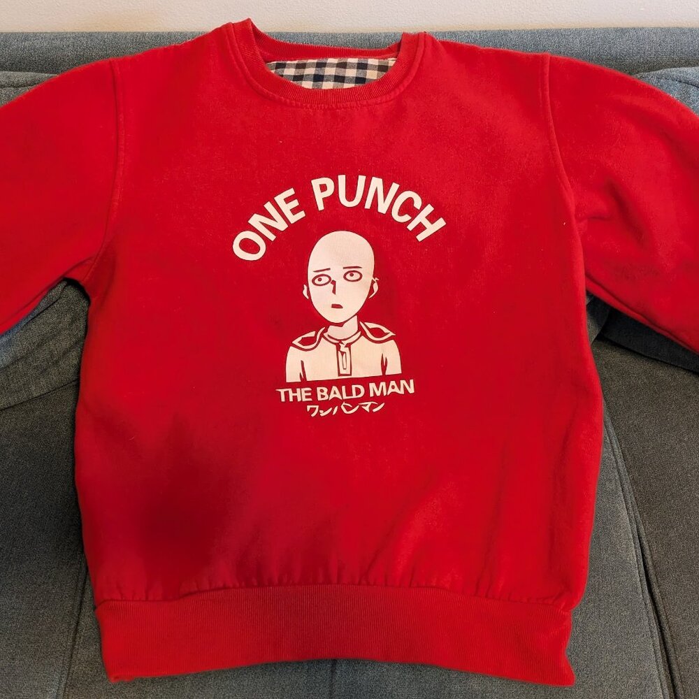 Japanese One Punch Man Sweatshirt Small